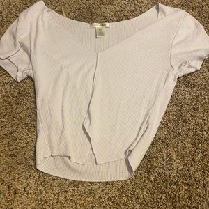 basic white crop top